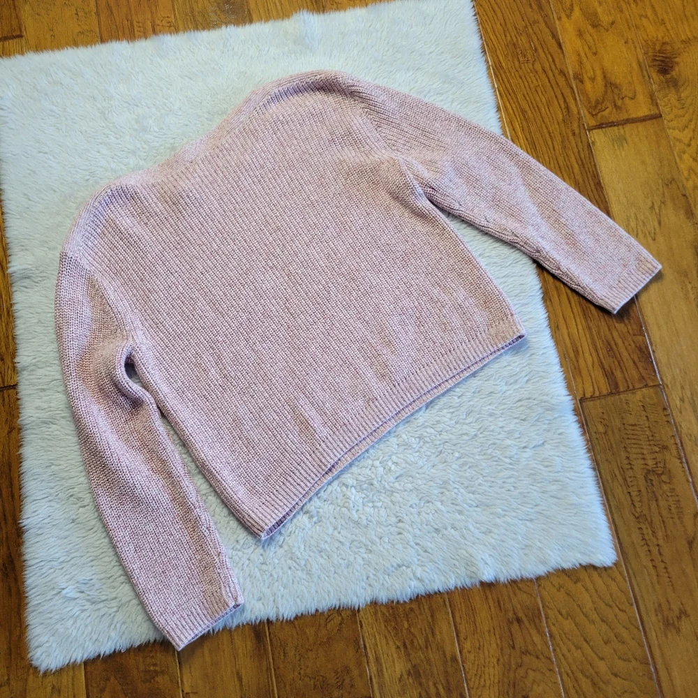 Quince Dusty Pink Rib Sweater - Picture 4 of 9